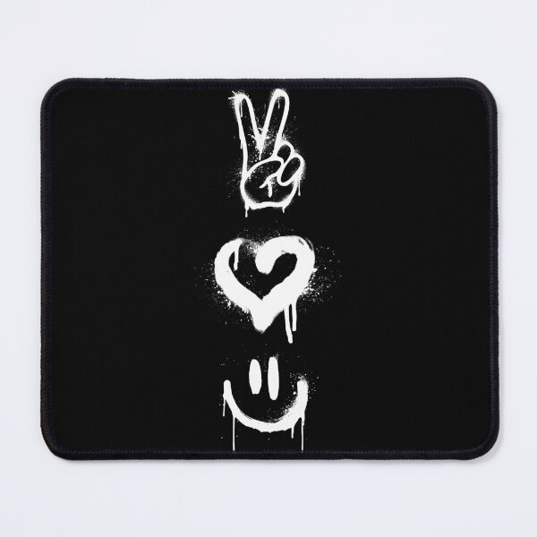 Item preview, Peace Love Happiness Graffiti designed and sold by threadsjam.