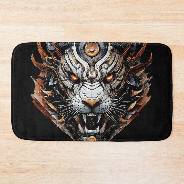 Item preview, Cyberpunk Mecha Tiger With Glowing Eyes designed and sold by Daagath.