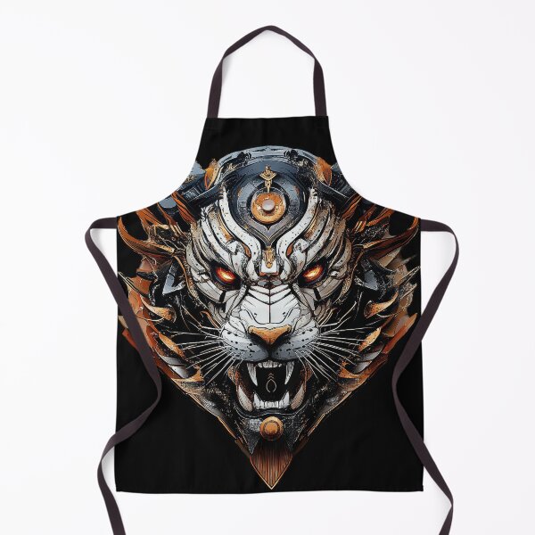 Item preview, Cyberpunk Mecha Tiger With Glowing Eyes designed and sold by Daagath.