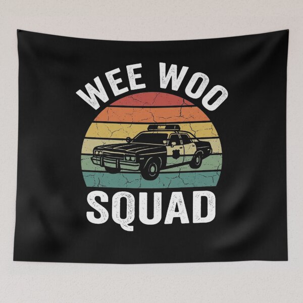 Item preview, Wee Woo Squad Police Car Kids Emergency Vehicle retro cool designed and sold by snowry.
