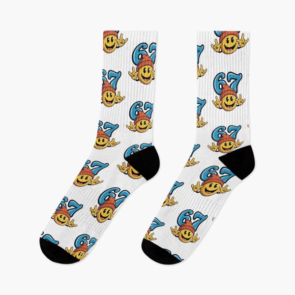 Item preview, Smiley Face With 6-7 Symbol – Retro Manga Street Vibes Design designed and sold by The People’s Punchline.