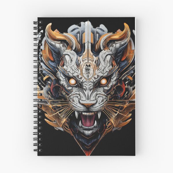 Item preview, Futuristic Mecha Panther With Golden Horns designed and sold by Daagath.