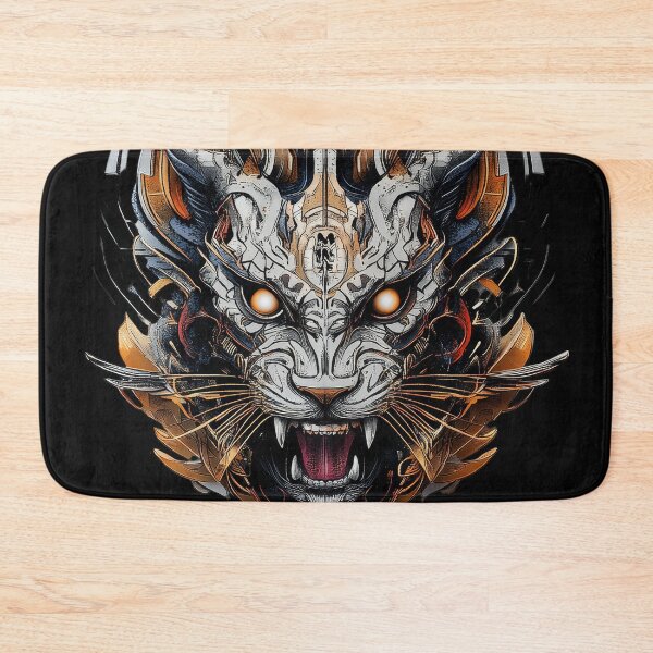 Item preview, Futuristic Mecha Panther With Golden Horns designed and sold by Daagath.