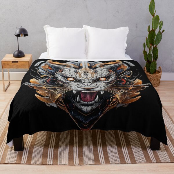 Item preview, Futuristic Mecha Panther With Golden Horns designed and sold by Daagath.
