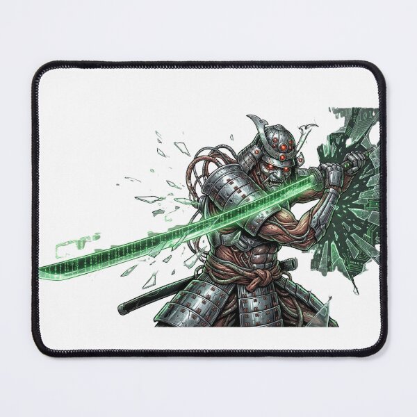 Item preview, Cyber Samurai – Neon Katana Matrix Warrior T-Shirt designed and sold by MiracleDroplet.