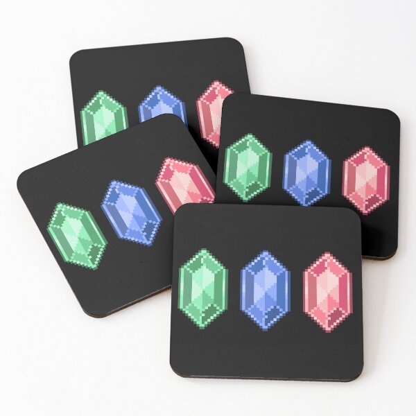 Item preview, Pixel Crystals Trio – Retro Gems Collection designed and sold by EniShiju.