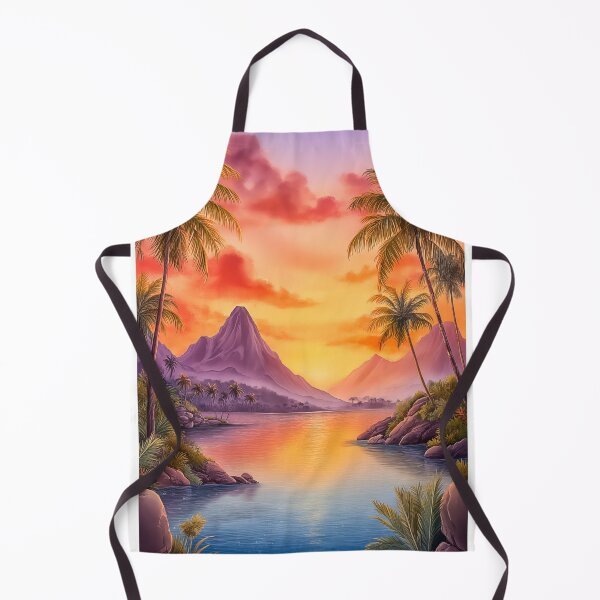 Item preview, Tropical Island Sunset Landscape  designed and sold by PetsArt.