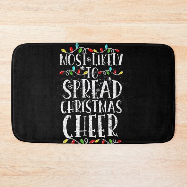 Item preview, Most Likely To Spread Christmas Cheer Santa Hat Xmas Lights designed and sold by el-meehdi.