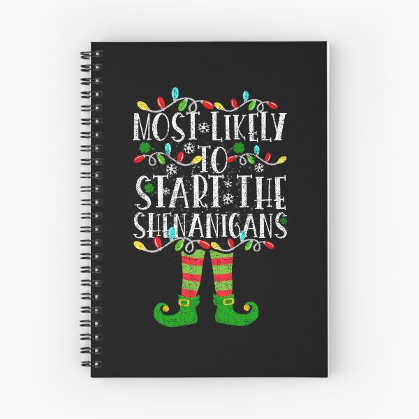 Item preview, Most Likely To Start The Shenanigans Elf Christmas Family designed and sold by el-meehdi.