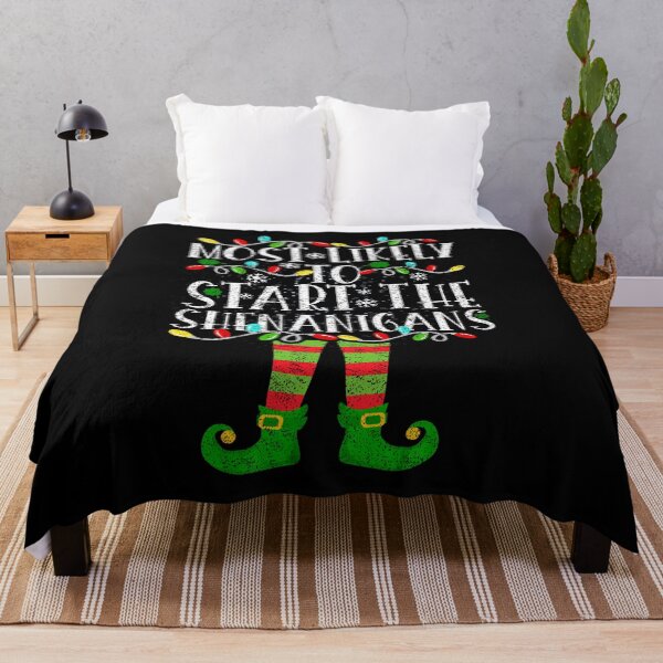 Item preview, Most Likely To Start The Shenanigans Elf Christmas Family designed and sold by el-meehdi.