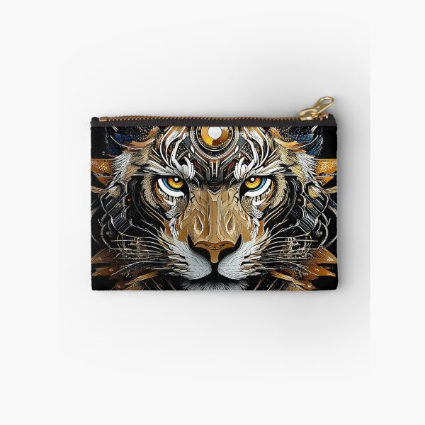 Item preview, Golden-Eyed Cyber Tiger With Sacred Circuitry designed and sold by Daagath.