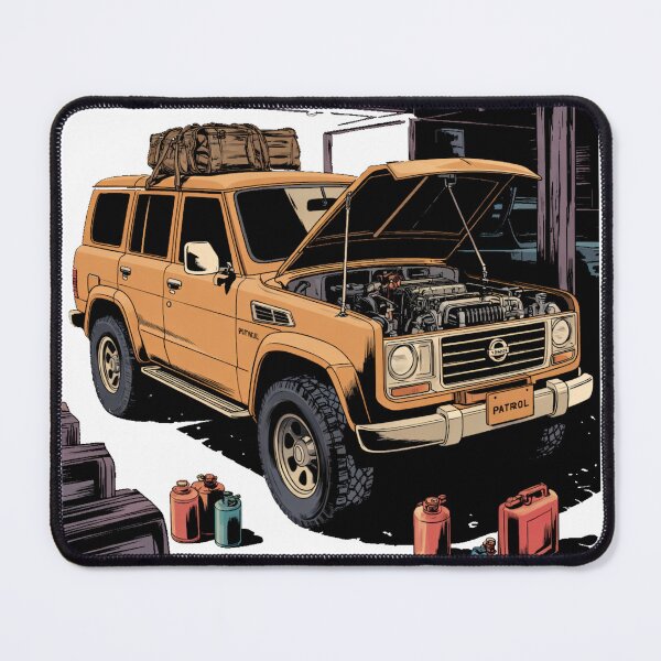 Item preview, Retro 4x4 Repair Scene – Adventure-Ready Patrol Art designed and sold by ClassicMotion.