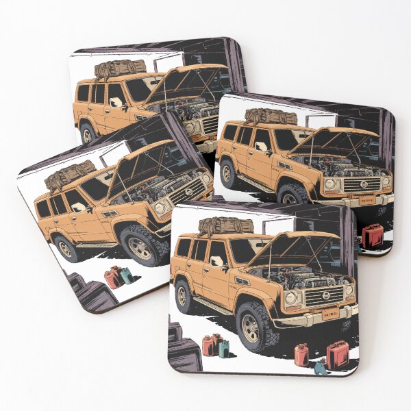 Item preview, Retro 4x4 Repair Scene – Adventure-Ready Patrol Art designed and sold by ClassicMotion.