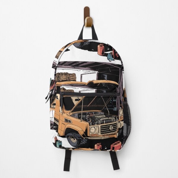 Item preview, Retro 4x4 Repair Scene – Adventure-Ready Patrol Art designed and sold by ClassicMotion.