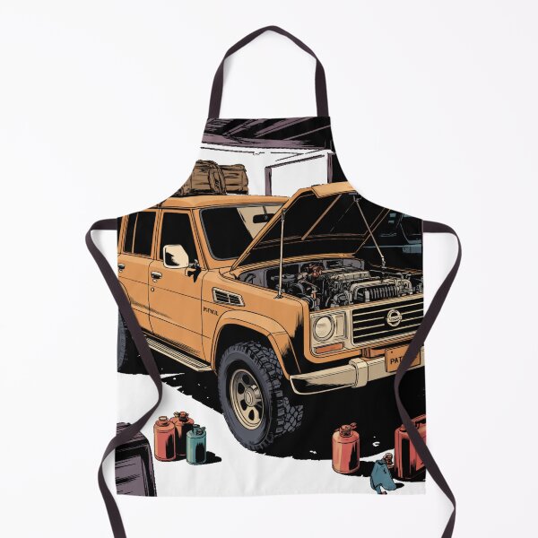 Item preview, Retro 4x4 Repair Scene – Adventure-Ready Patrol Art designed and sold by ClassicMotion.