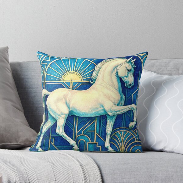 Aperçu de l'œuvre Un lipizzan. Un cheval blanc de style Art déco. créée et vendue par Steffani Lehmann.