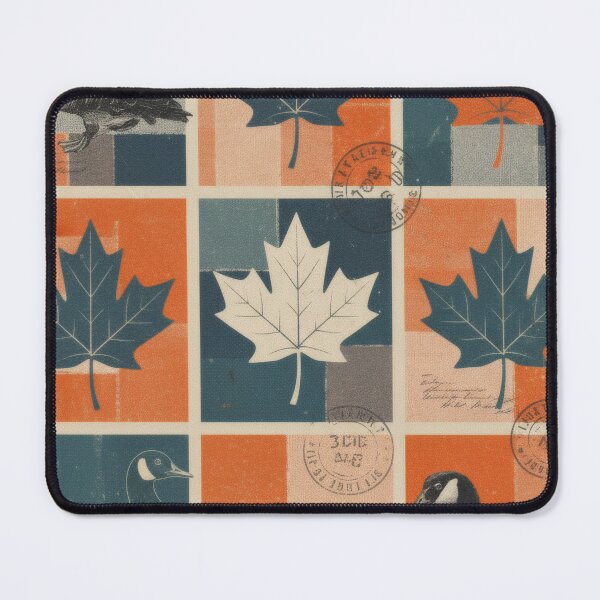 Item preview, Vintage Canadian stamps with geese and maple leaves designed and sold by CoffeeinBloom.