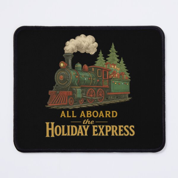 Item preview, All Aboard the Holiday Express - Vintage Christmas Shirt designed and sold by PunchDrop.