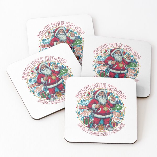 Item preview, North Pole Hip-Hop Santa — Holiday Block Party Graffiti Art designed and sold by Colorful-Garden.