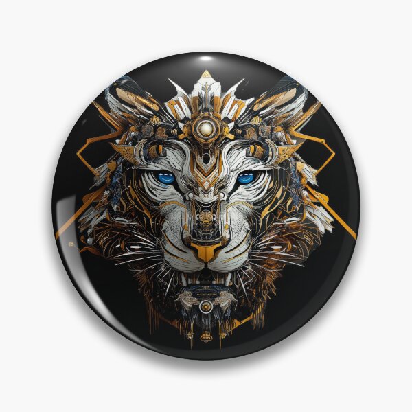Item preview, Celestial Mecha Tiger With Blue Energy Eyes designed and sold by Daagath.