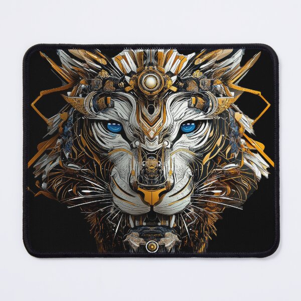 Item preview, Celestial Mecha Tiger With Blue Energy Eyes designed and sold by Daagath.