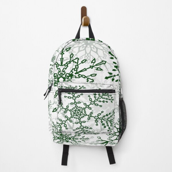 Item preview, Intricate Green Snowflakes on White designed and sold by SouthPrint.