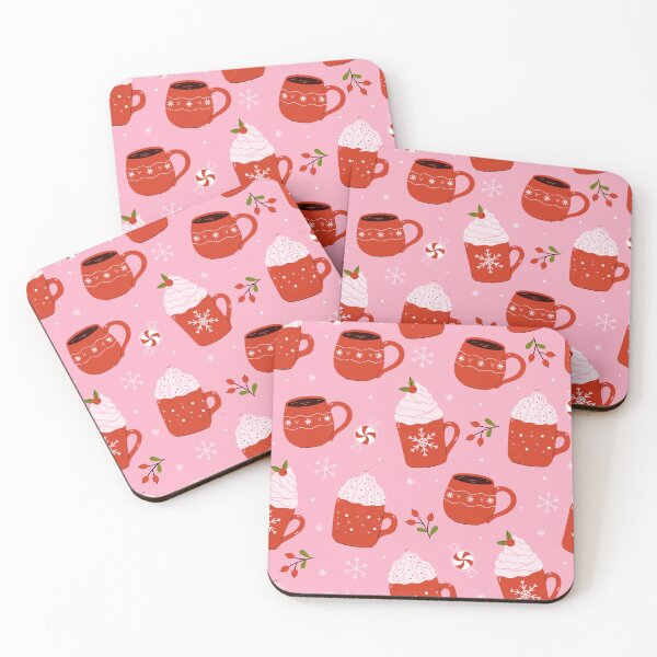 Item preview, Cozy Pink Christmas Hot Chocolate  designed and sold by newburyboutique.
