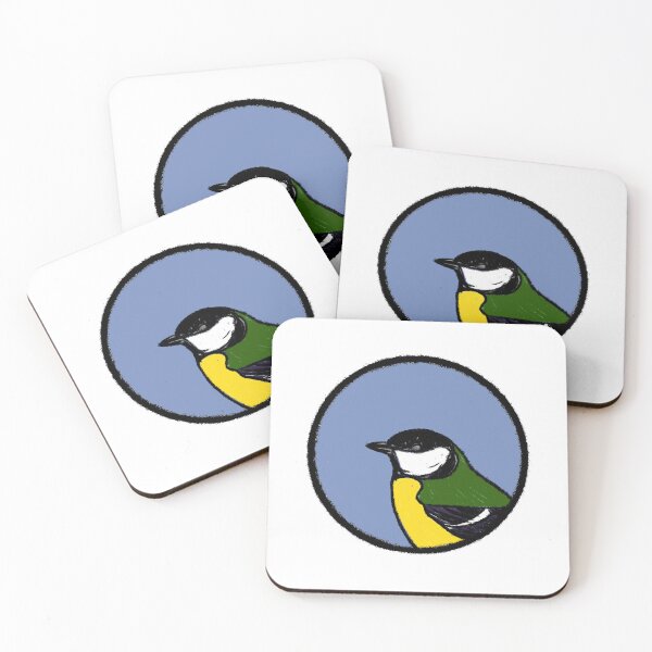 Item preview, Great Tit – Bold Pop Art Bird Illustration by GW-ART designed and sold by GWARTGB.