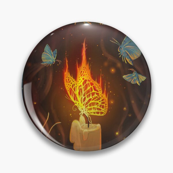 Item preview, Fire Moth – Surreal Moth Illustration | Fantasy Insect Art Print designed and sold by SirMarcRichards.