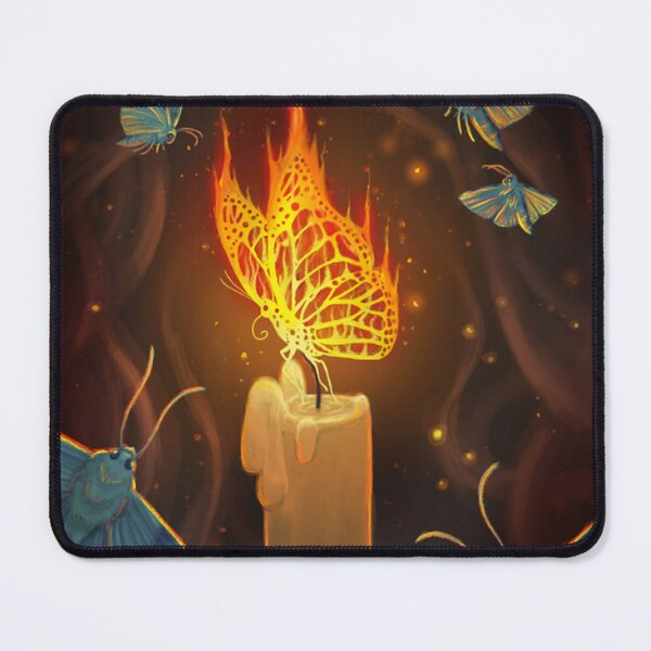 Item preview, Fire Moth – Surreal Moth Illustration | Fantasy Insect Art Print designed and sold by SirMarcRichards.