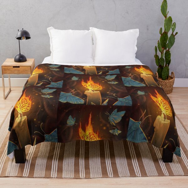 Item preview, Fire Moth – Surreal Moth Illustration | Fantasy Insect Art Print designed and sold by SirMarcRichards.