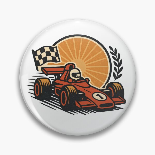 Artikelvorschau, Vintage Formel 1 – Retro-Rennlogo entworfen und verkauft von Dax Studio.