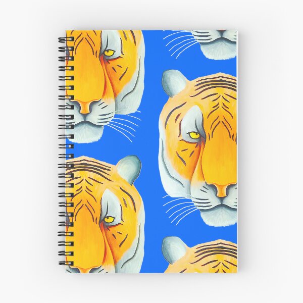 Item preview, Tiger head portrait design cobalt blue background unique big cat present gift designed and sold by Arniesart85.