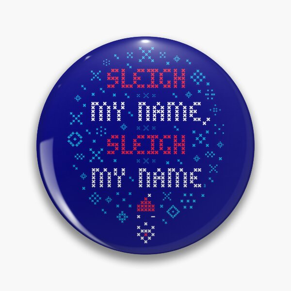 Item preview, Sleigh My Name – Cross‑Stitch Pixel Graphic designed and sold by gstevensonart.
