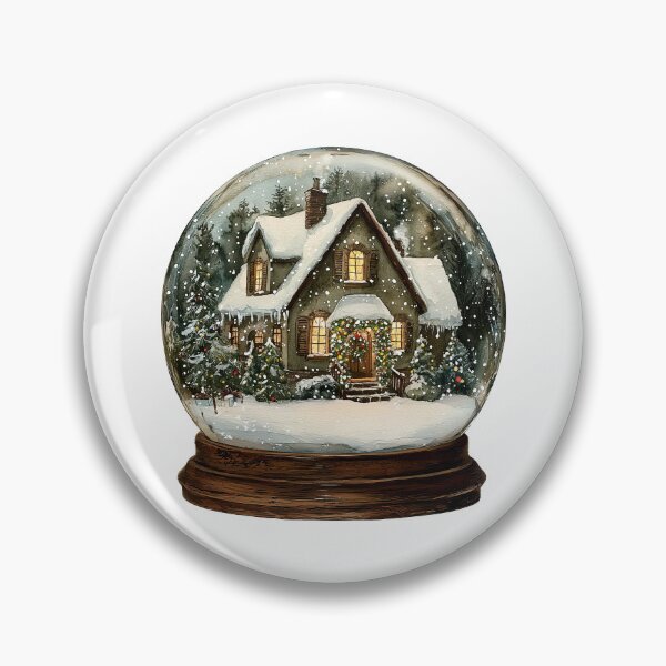 Item preview, Snowy Cottage in Snow Globe designed and sold by Liededrom..
