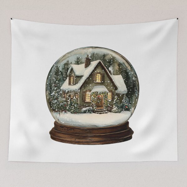 Item preview, Snowy Cottage in Snow Globe designed and sold by Liededrom..