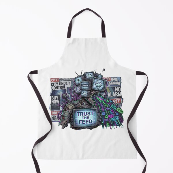 Item preview, Trust the Feed – Dystopian Media Monster Glitch T-Shirt designed and sold by MiracleDroplet.
