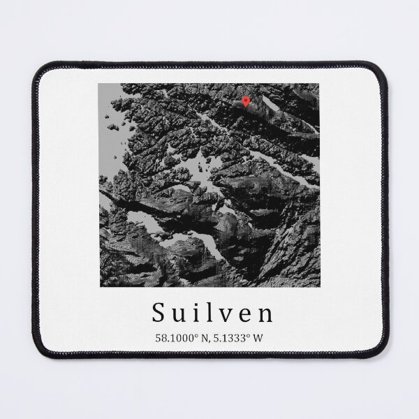 Item preview, Suilven Scotland Mountain Gift | Scottish Assynt Highlands Map designed and sold by Loom on the Loch.