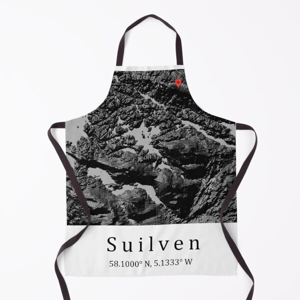 Item preview, Suilven Scotland Mountain Gift | Scottish Assynt Highlands Map designed and sold by Loom on the Loch.