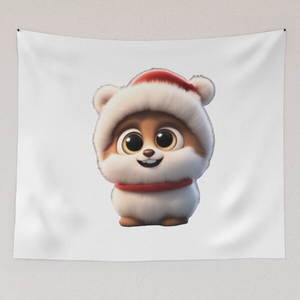 Item preview, Santa’s Fluffy Little Helper designed and sold by VladisWorld.