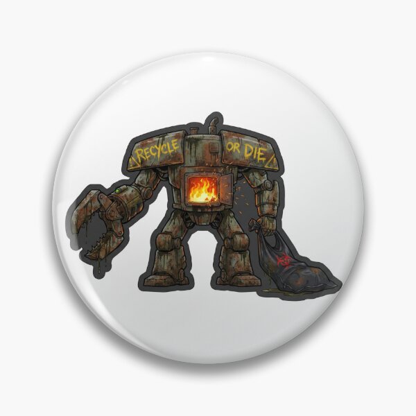 Item preview, Recycle or Die – Post-Apocalyptic Eco Robot T-Shirt designed and sold by MiracleDroplet.