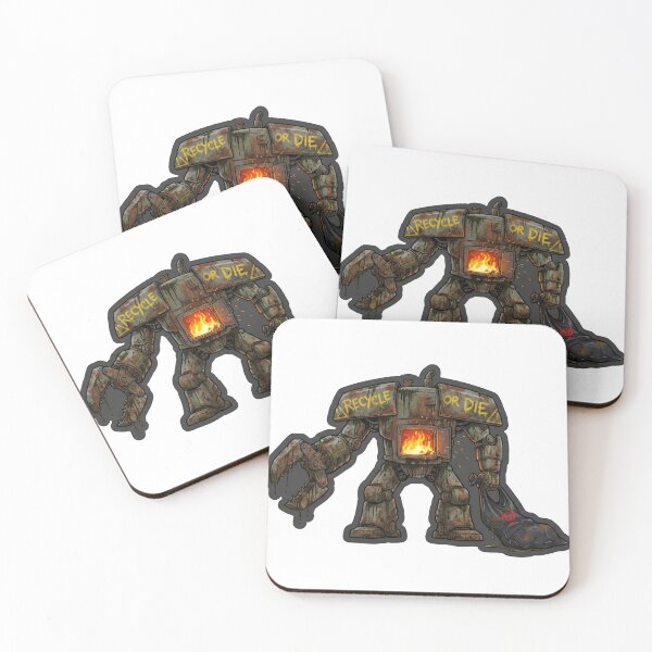 Item preview, Recycle or Die – Post-Apocalyptic Eco Robot T-Shirt designed and sold by MiracleDroplet.