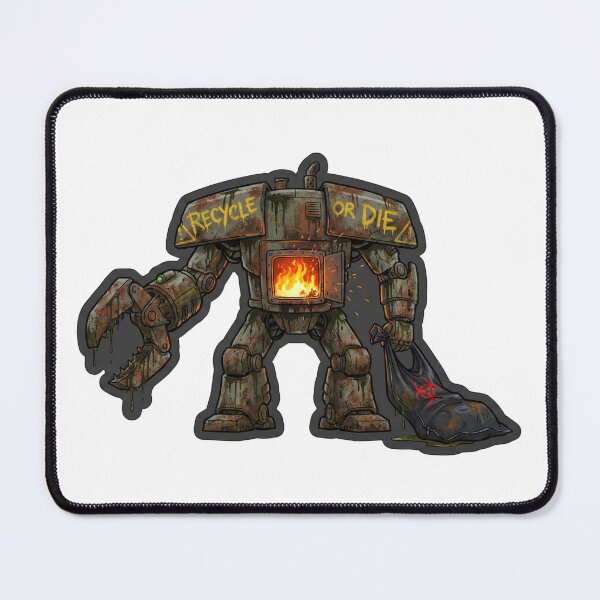 Item preview, Recycle or Die – Post-Apocalyptic Eco Robot T-Shirt designed and sold by MiracleDroplet.