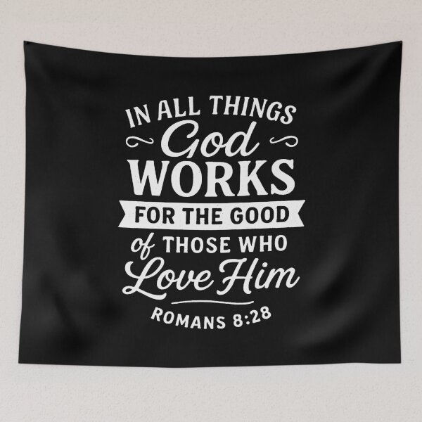 Item preview, Romans 8:28  In All Things God Works For The Good Of Those Who Love Him designed and sold by plushism.