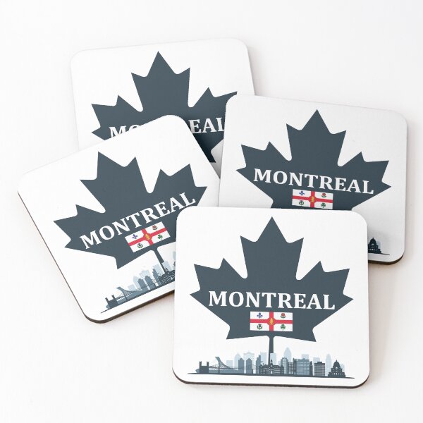 Item preview, Montreal Skyline & Maple Leaf – City Flag Design for Travel Lovers designed and sold by J0b4t.