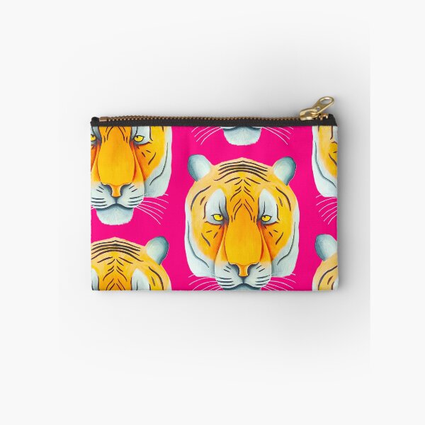 Item preview, Tiger head portrait design candy pink background unique big cat present gift designed and sold by Arniesart85.