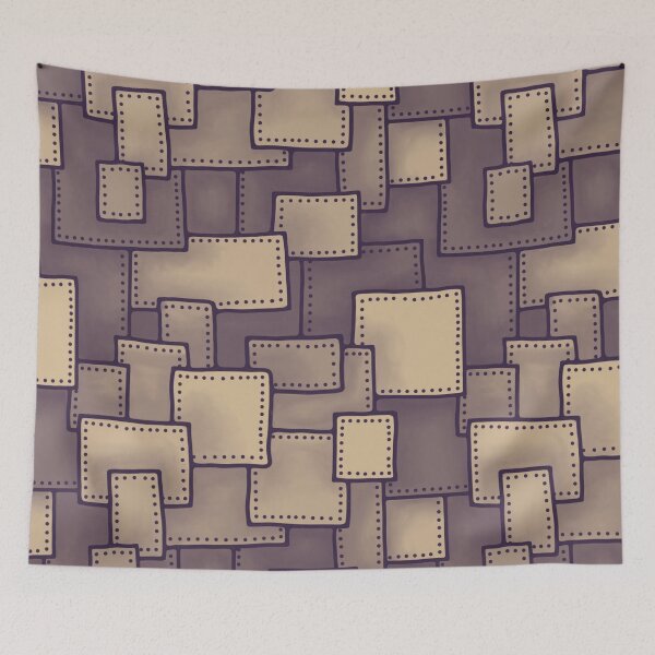 Aperçu de l'œuvre Plaques métalliques Steampunk imprimées sur toute la surface créée et vendue par Unhinged Heather.