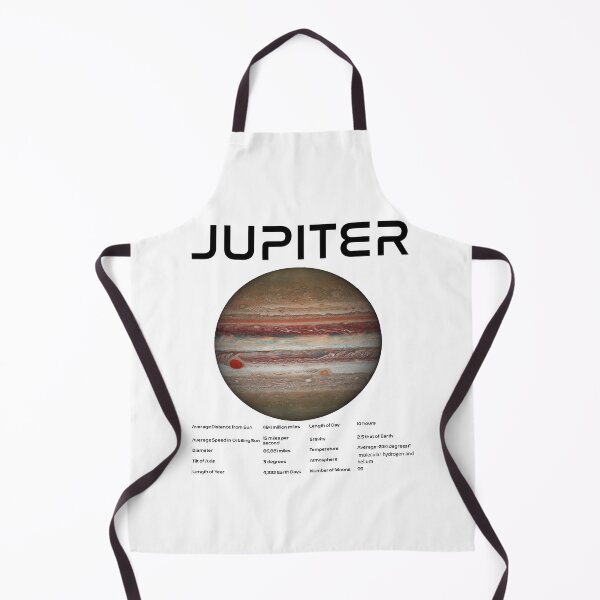 Item preview, Jupiter Solar System Nasa Picture and Stats Card Astronomy Space Science Teacher Black Text designed and sold by MathWare MathClips.