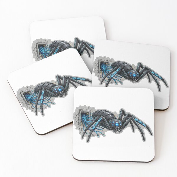 Item preview, We See All – Surveillance Cyber Spider Drone T-Shirt designed and sold by MiracleDroplet.