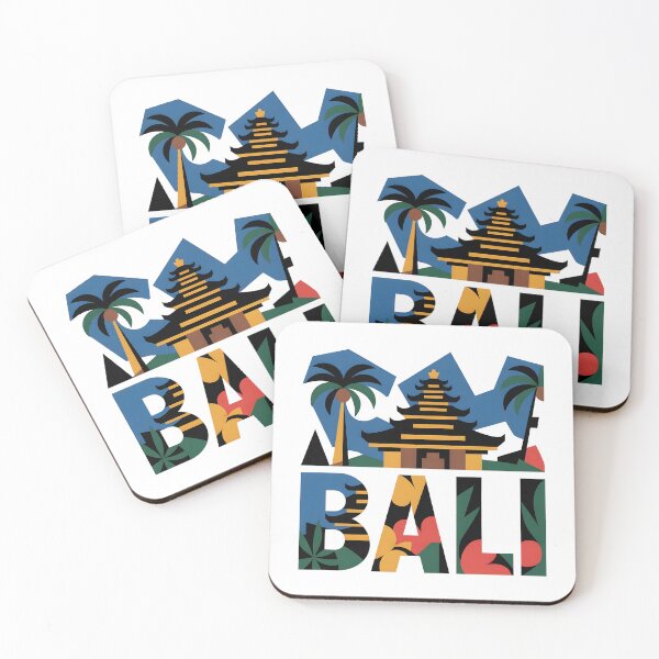 Item preview, Bali Island Minimalist Contemporary Art Print – Tropical Paradise Line Art designed and sold by OzzFrequency.